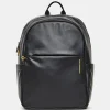 Outlet Mandarina Duck ECO COATED$ Backpack With Padded Shoulder Straps Black