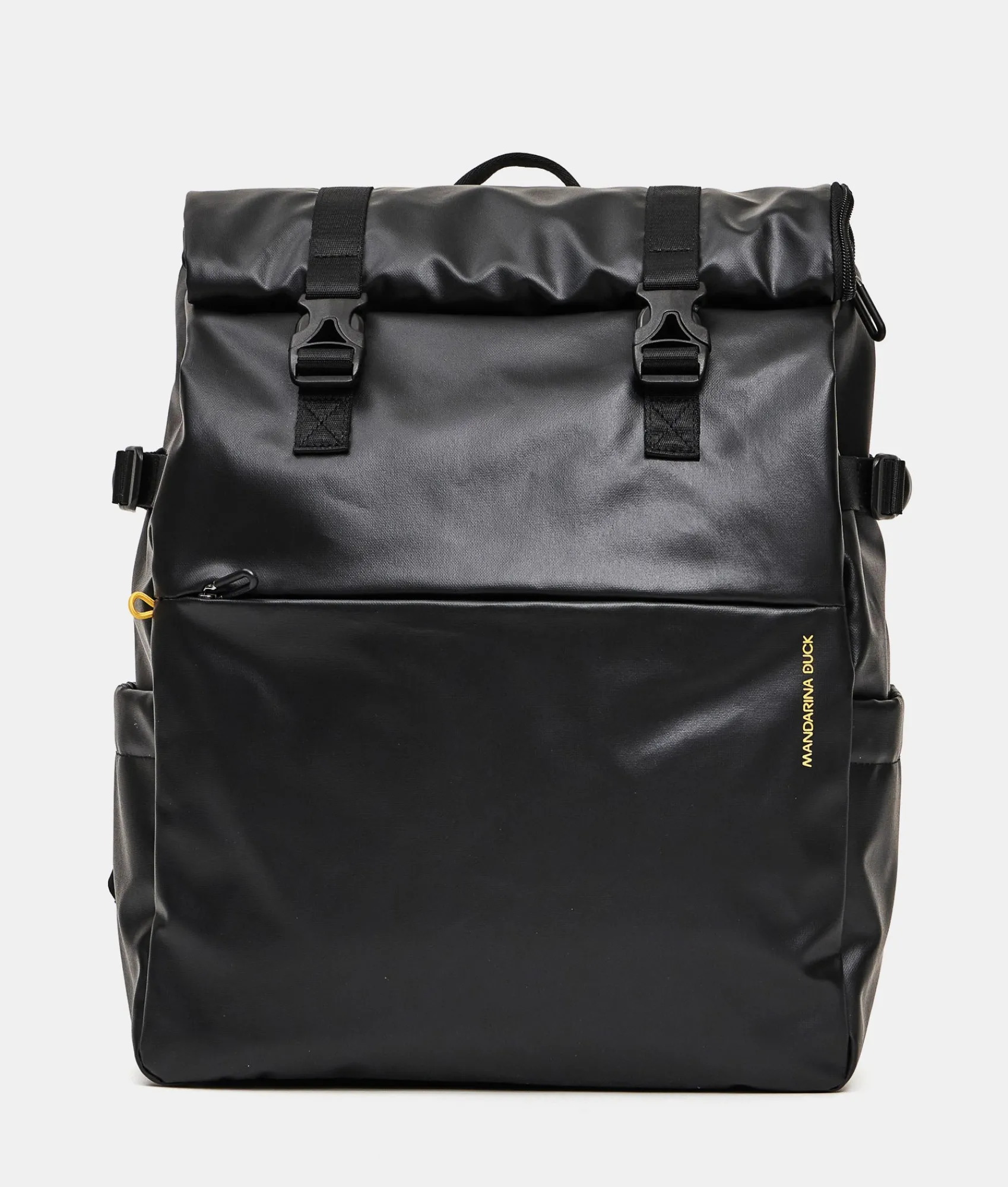 Discount Mandarina Duck ECO COATED Backpack With Padded Shoulder Straps Black
