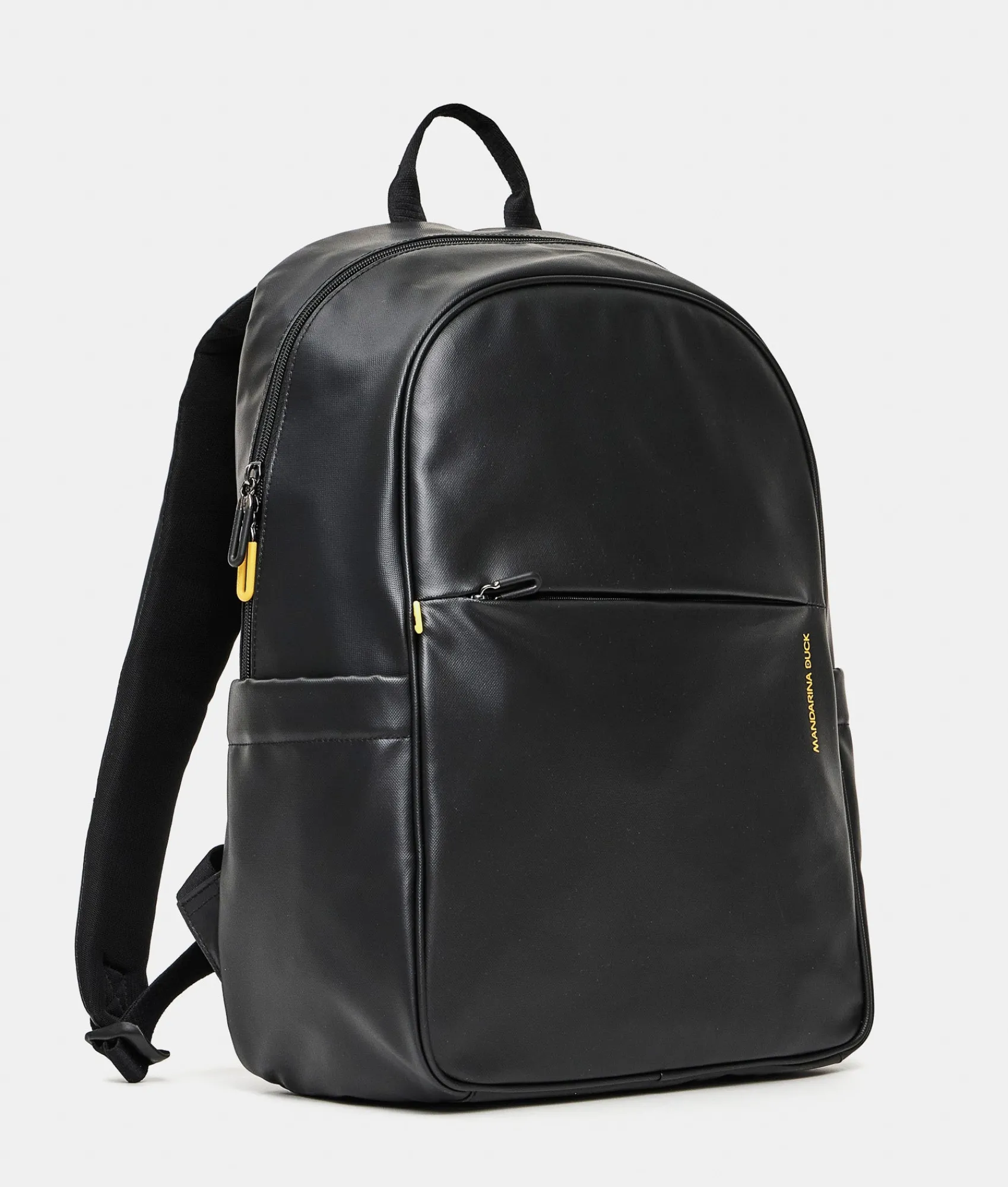 Outlet Mandarina Duck ECO COATED$ Backpack With Padded Shoulder Straps Black