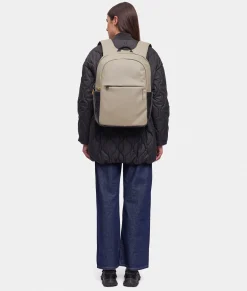 Hot Mandarina Duck ECO COATED Backpack With Padded Shoulder Straps Mud