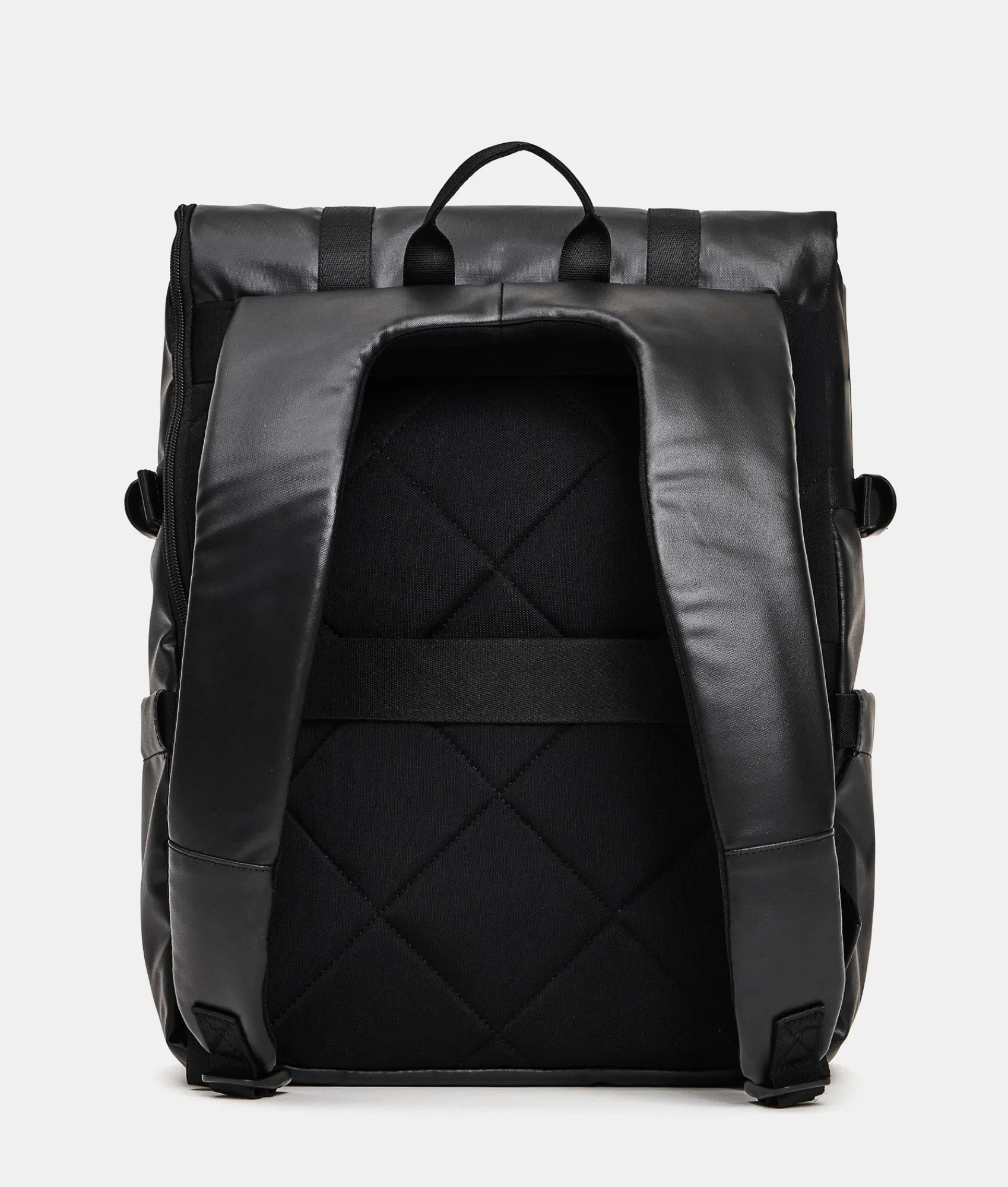 Discount Mandarina Duck ECO COATED Backpack With Padded Shoulder Straps Black