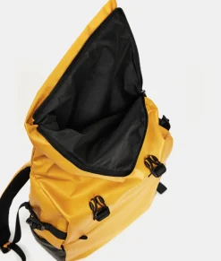 Clearance Mandarina Duck ECO COATED Backpack With Padded Shoulder Straps DuckYellow