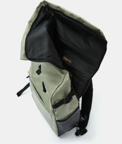 Best Mandarina Duck ECO COATED Backpack With Padded Shoulder Straps Mud