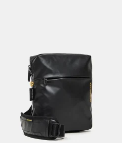 Outlet Mandarina Duck ECO COATED Crossbody Bag Black