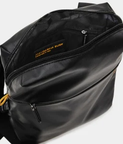 Outlet Mandarina Duck ECO COATED Crossbody Bag Black