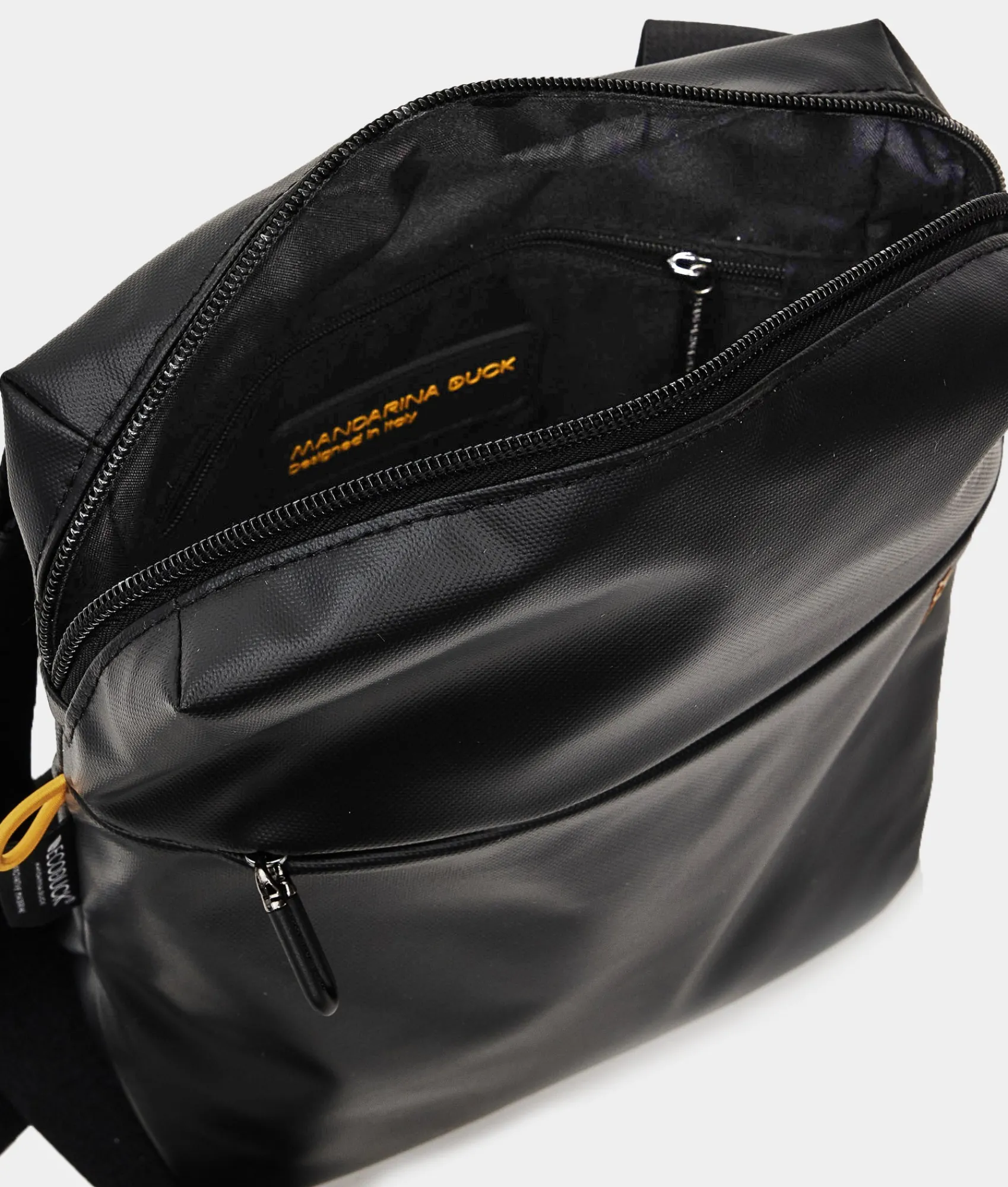 Outlet Mandarina Duck ECO COATED Crossbody Bag Black