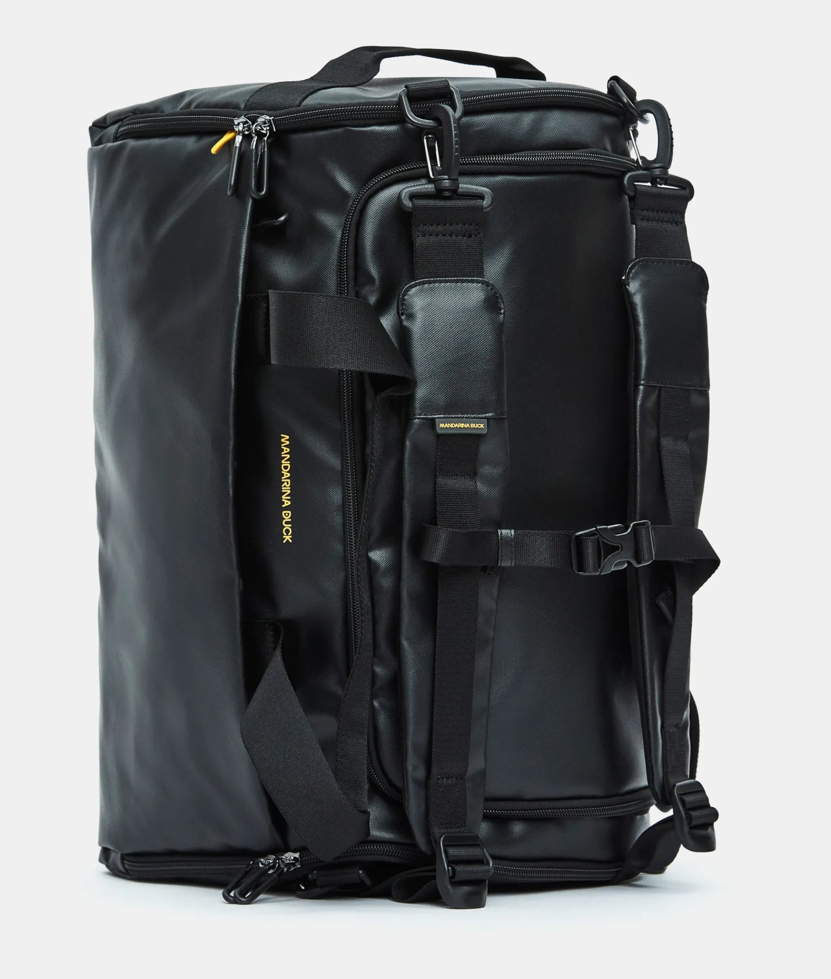 Fashion Mandarina Duck ECO COATED Duffle Backpack Black