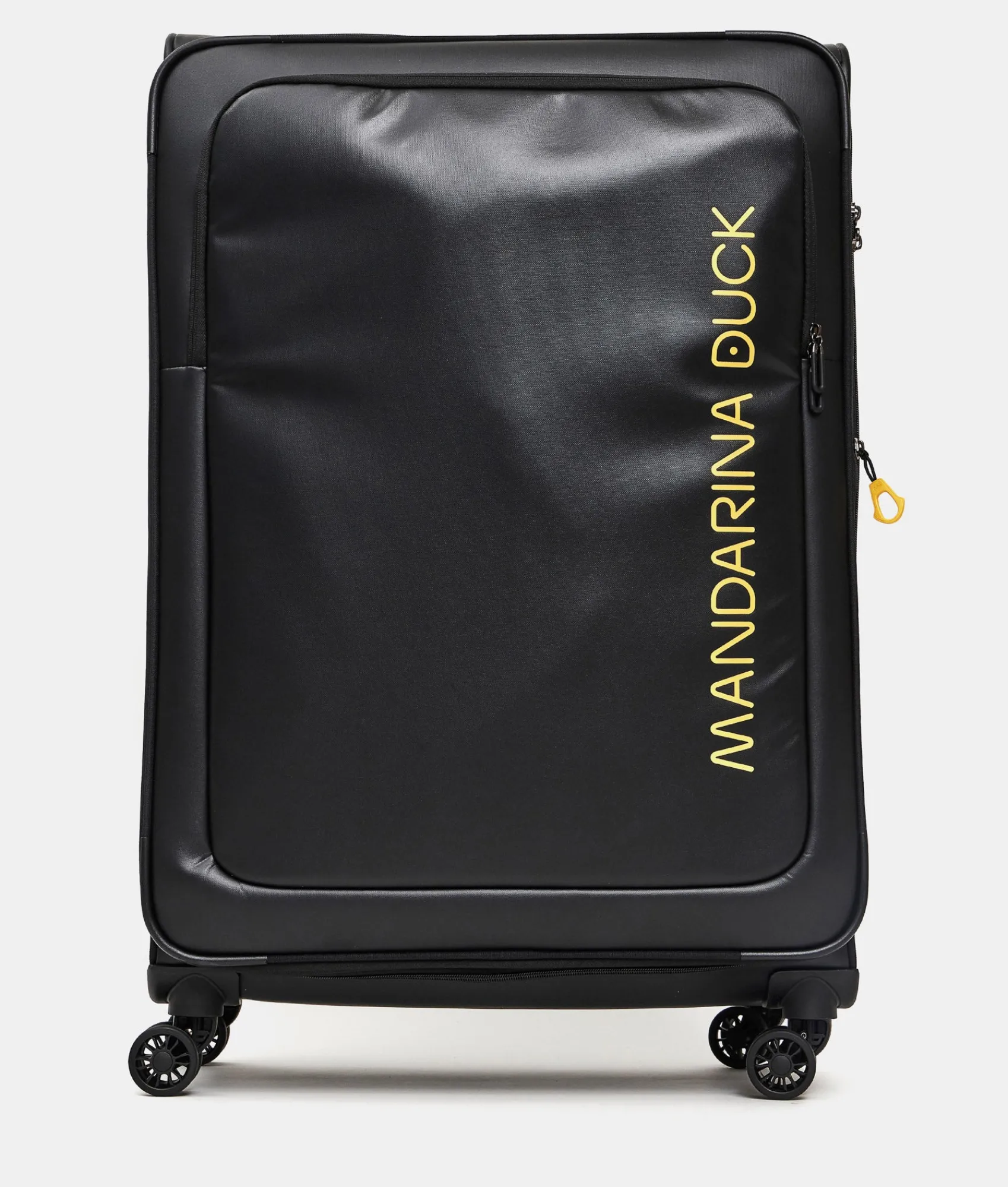 Best Mandarina Duck ECO COATED Extra-Large Expandable Soft Trolley (4 Wheels) | cm 85 X 52 X 32/35.5 Black