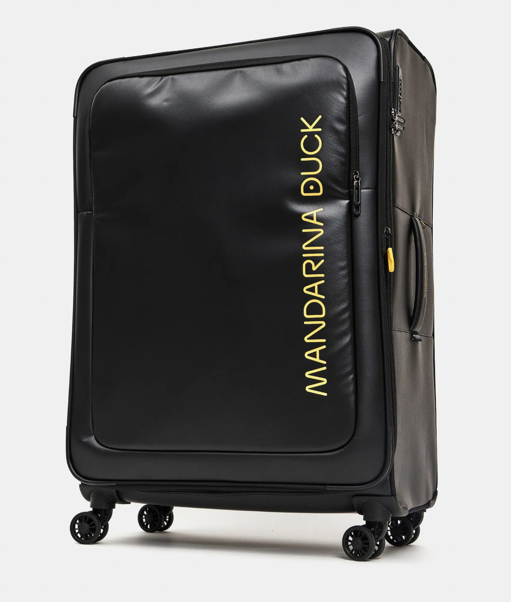 Best Mandarina Duck ECO COATED Extra-Large Expandable Soft Trolley (4 Wheels) | cm 85 X 52 X 32/35.5 Black