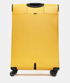 Sale Mandarina Duck ECO COATED Extra-Large Expandable Soft Trolley (4 Wheels) | cm 85 X 52 X 32/35.5 DuckYellow