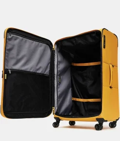 Sale Mandarina Duck ECO COATED Extra-Large Expandable Soft Trolley (4 Wheels) | cm 85 X 52 X 32/35.5 DuckYellow