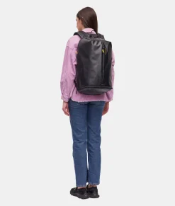 Fashion Mandarina Duck ECO COATED Large Backpack With Zip Black