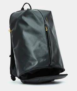 Fashion Mandarina Duck ECO COATED Large Backpack With Zip Black