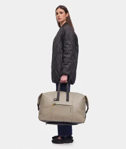 Online Mandarina Duck ECO COATED Medium Duffel Bag Mud