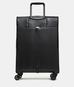 Fashion Mandarina Duck ECO COATED Medium Expandable Soft Trolley (4 Wheels) | cm 67 X 43 X 26/29 Black