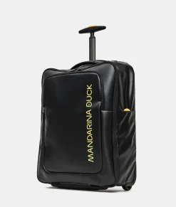 Sale Mandarina Duck ECO COATED Soft Trolley Backpack  (2 Wheels) | cm 52 X 38.5 X 18 Black