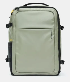 Best Mandarina Duck ECO COATED Travel Backpack With Padded Shoulder Straps Mud