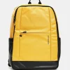 Discount Mandarina Duck ECO COATED Travel Backpack With Padded Shoulder Straps DuckYellow
