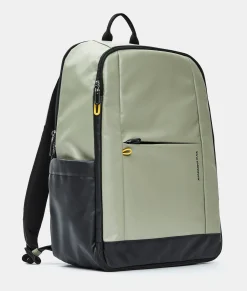 Clearance Mandarina Duck ECO COATED Travel Backpack With Padded Shoulder Straps Mud
