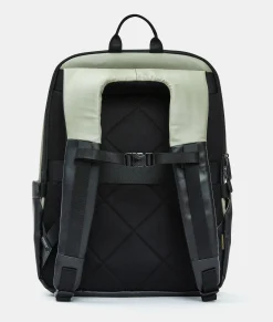 Clearance Mandarina Duck ECO COATED Travel Backpack With Padded Shoulder Straps Mud