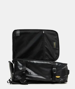 Sale Mandarina Duck ECO COATED Travel Backpack With Padded Shoulder Straps Black