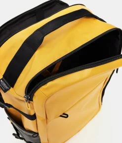 Discount Mandarina Duck ECO COATED Travel Backpack With Padded Shoulder Straps DuckYellow