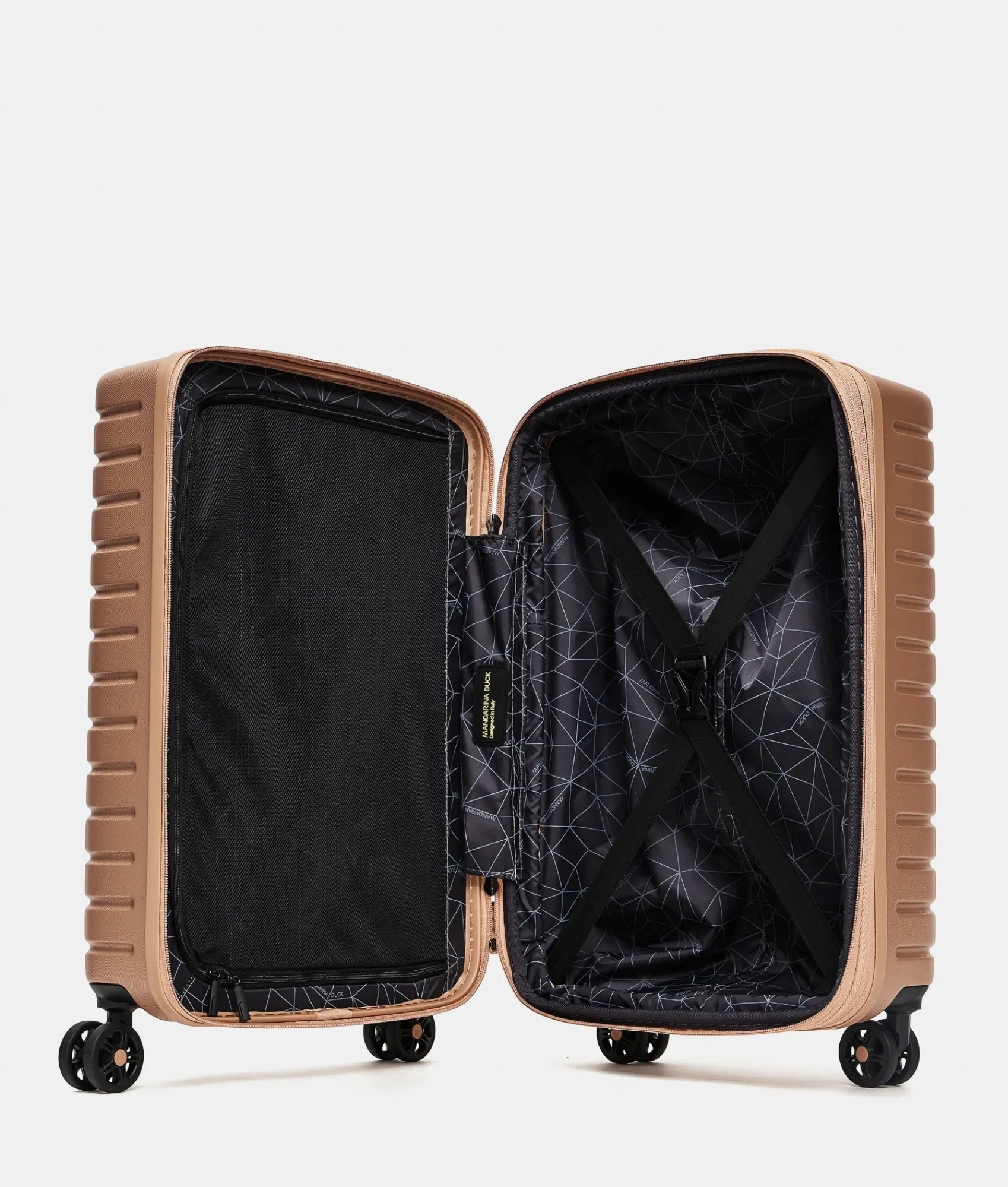 Sale Mandarina Duck FLYDUCK Expandable Cabin Trolley | cm 55X35X23/26 Champagne
