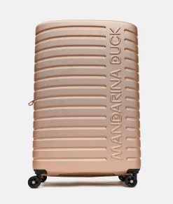 Fashion Mandarina Duck FLYDUCK Large Expandable Trolley | cm 75X39X33/36 Champagne
