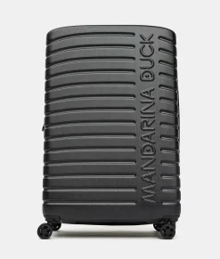 Clearance Mandarina Duck FLYDUCK Large Expandable Trolley | cm 75X39X33/36 Black