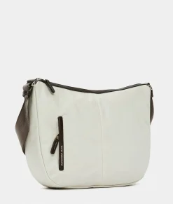 Fashion Mandarina Duck HUNTER Large Crossbody Bag WhitecapGrey