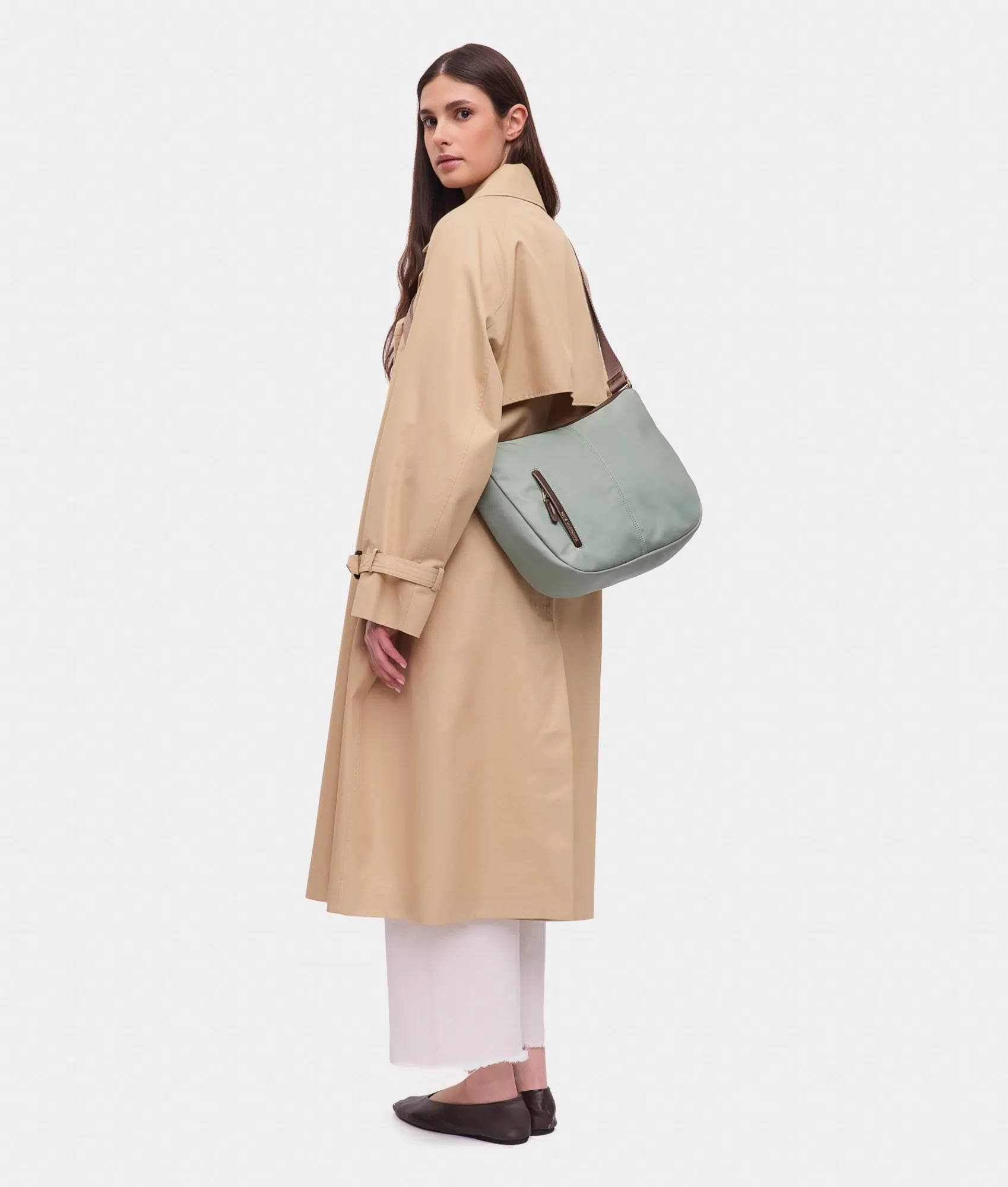 Sale Mandarina Duck HUNTER Large Crossbody Bag IcebergGreen