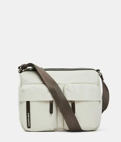 Online Mandarina Duck HUNTER Medium Crossbody Bag WhitecapGrey