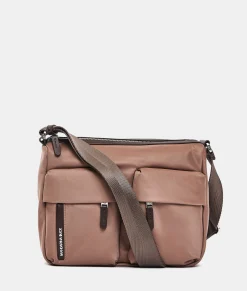 Fashion Mandarina Duck HUNTER Medium Crossbody Bag Beaver