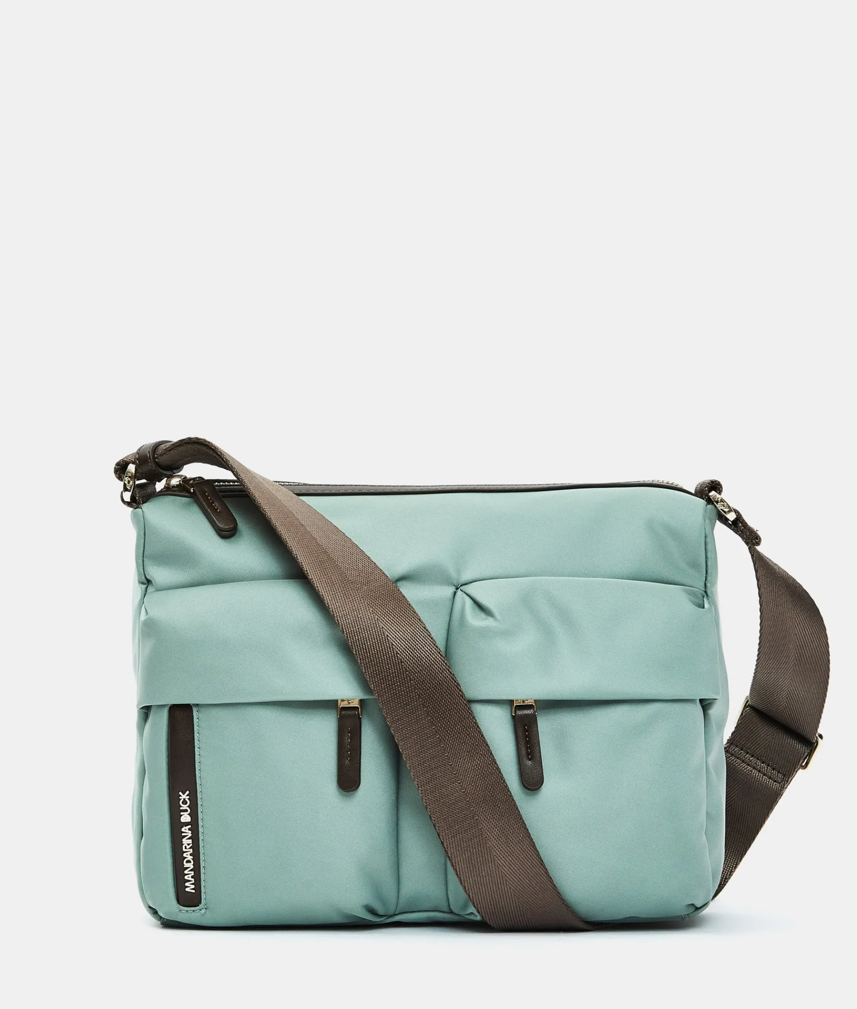 Fashion Mandarina Duck HUNTER Medium Crossbody Bag IcebergGreen