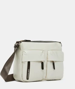 Online Mandarina Duck HUNTER Medium Crossbody Bag WhitecapGrey