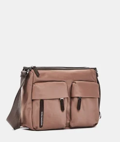 Fashion Mandarina Duck HUNTER Medium Crossbody Bag Beaver