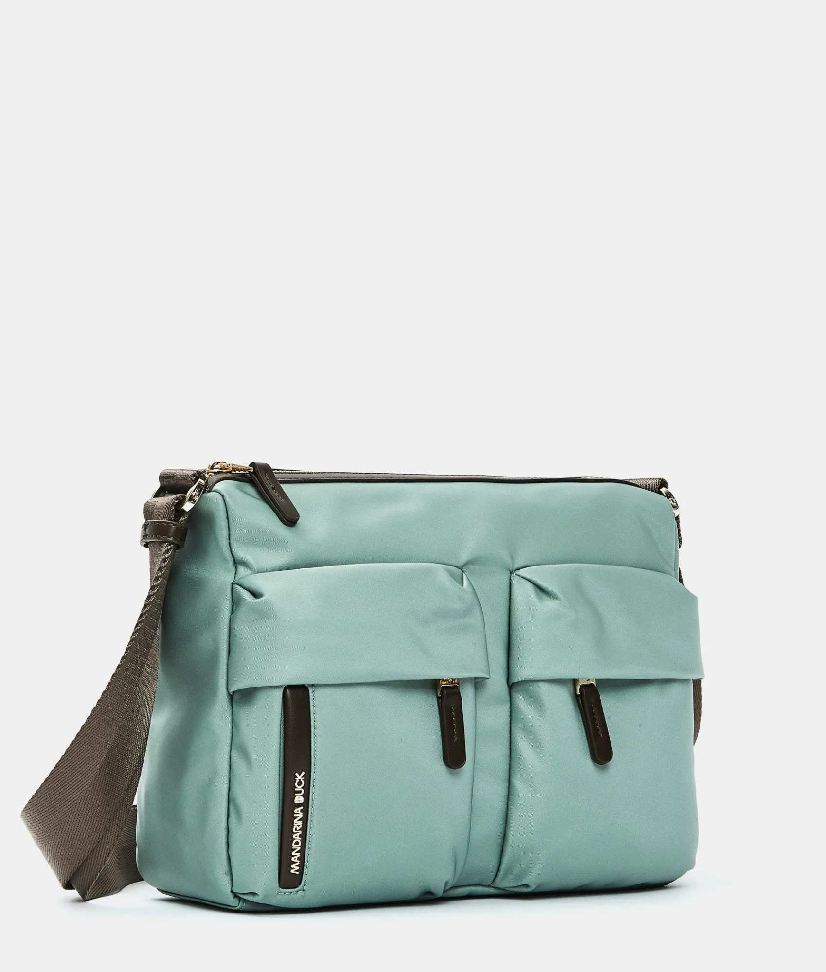 Fashion Mandarina Duck HUNTER Medium Crossbody Bag IcebergGreen