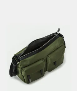 Discount Mandarina Duck HUNTER Medium Crossbody Bag MilitaryGreen