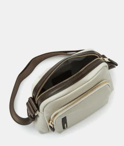 Sale Mandarina Duck HUNTER Medium Crossbody Bag WhitecapGrey