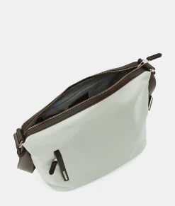 Fashion Mandarina Duck HUNTER Medium Crossbody Bag WhitecapGrey