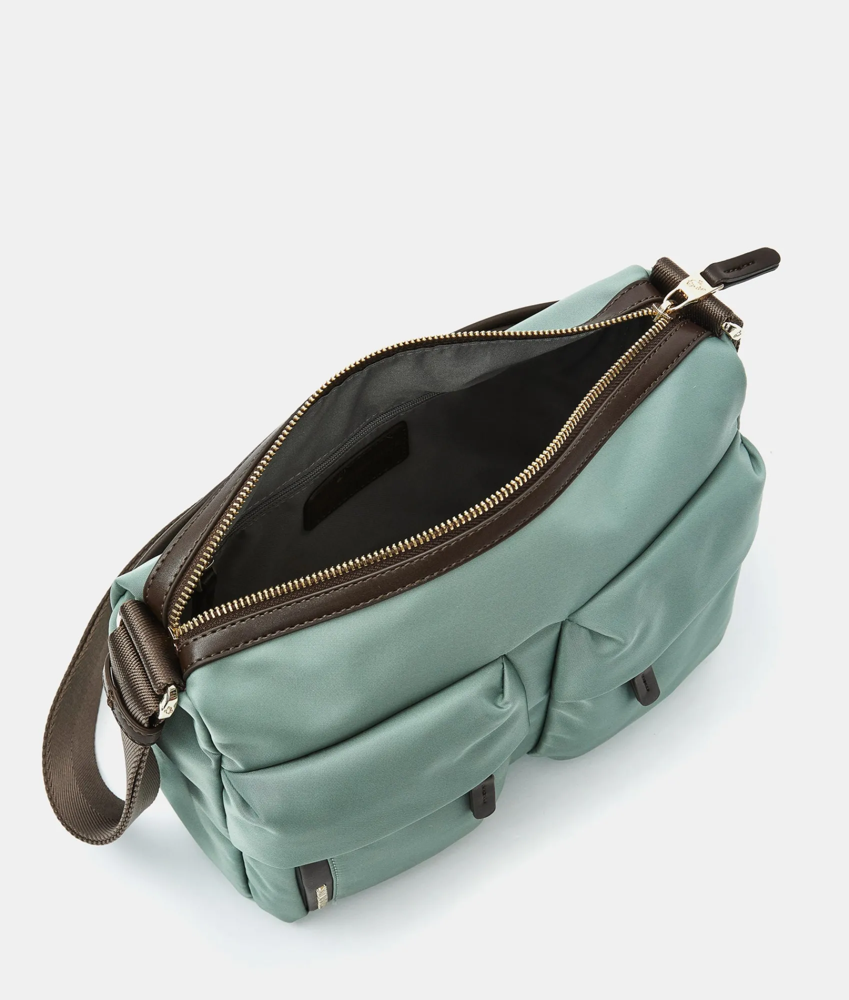 Fashion Mandarina Duck HUNTER Medium Crossbody Bag IcebergGreen