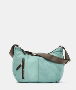 Sale Mandarina Duck HUNTER Medium Expandable Crossbody Bag IcebergGreen