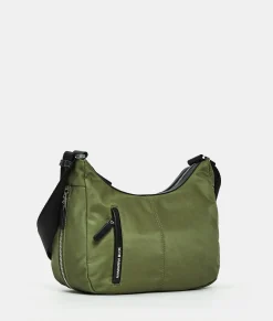 Online Mandarina Duck HUNTER Medium Expandable Crossbody Bag MilitaryGreen