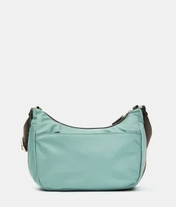 Sale Mandarina Duck HUNTER Medium Expandable Crossbody Bag IcebergGreen