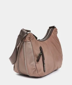 New Mandarina Duck HUNTER Medium Expandable Crossbody Bag Beaver