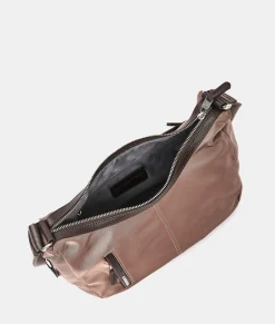 New Mandarina Duck HUNTER Medium Expandable Crossbody Bag Beaver