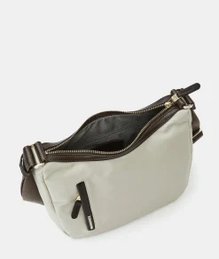 Outlet Mandarina Duck HUNTER Medium Hobo Bag WhitecapGrey