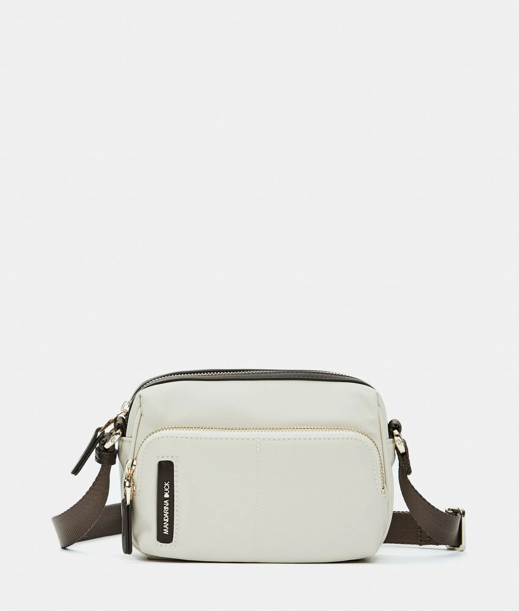 Outlet Mandarina Duck HUNTER Small Crossbody Bag WhitecapGrey