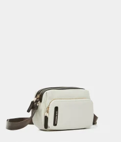 Outlet Mandarina Duck HUNTER Small Crossbody Bag WhitecapGrey