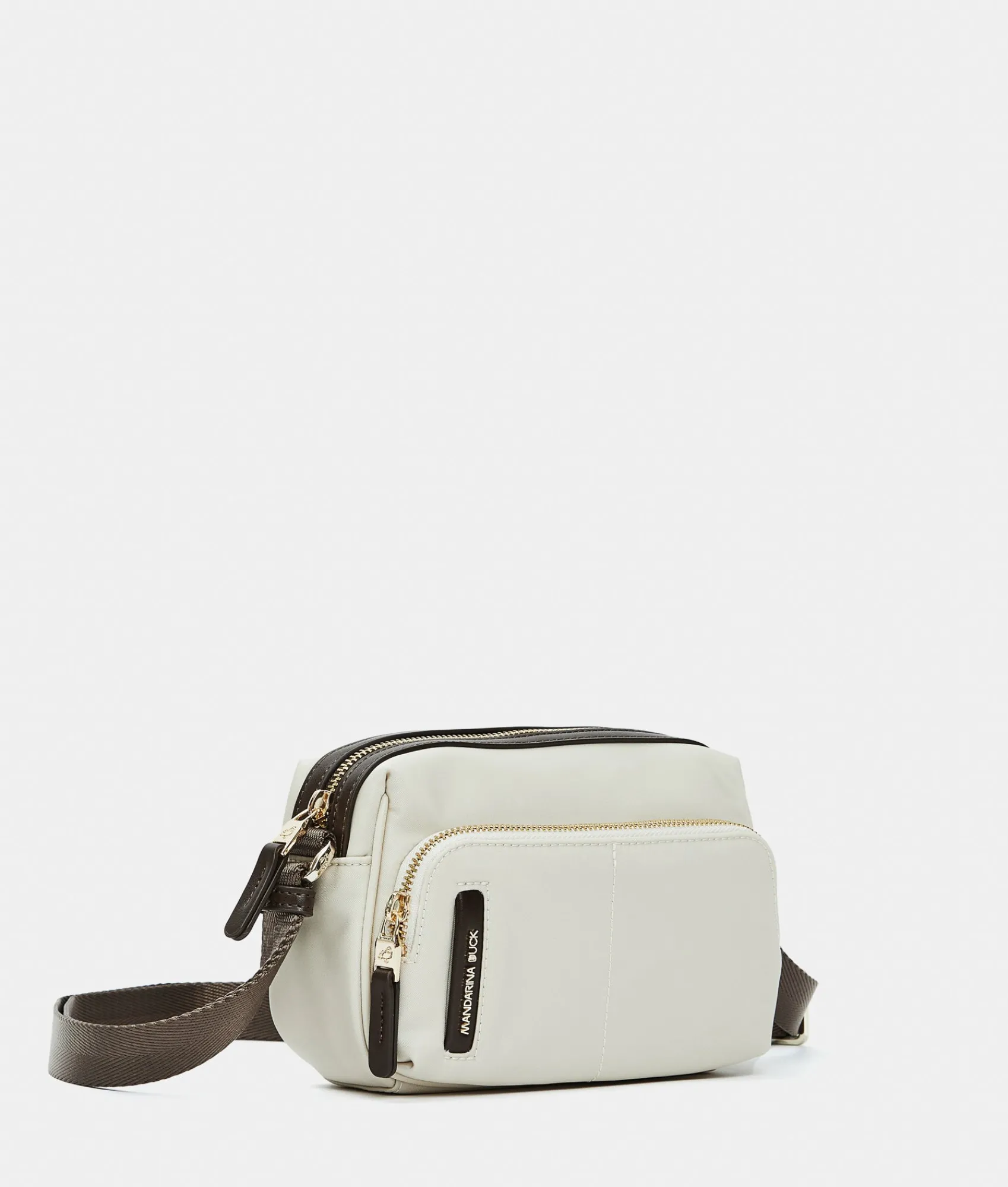 Outlet Mandarina Duck HUNTER Small Crossbody Bag WhitecapGrey